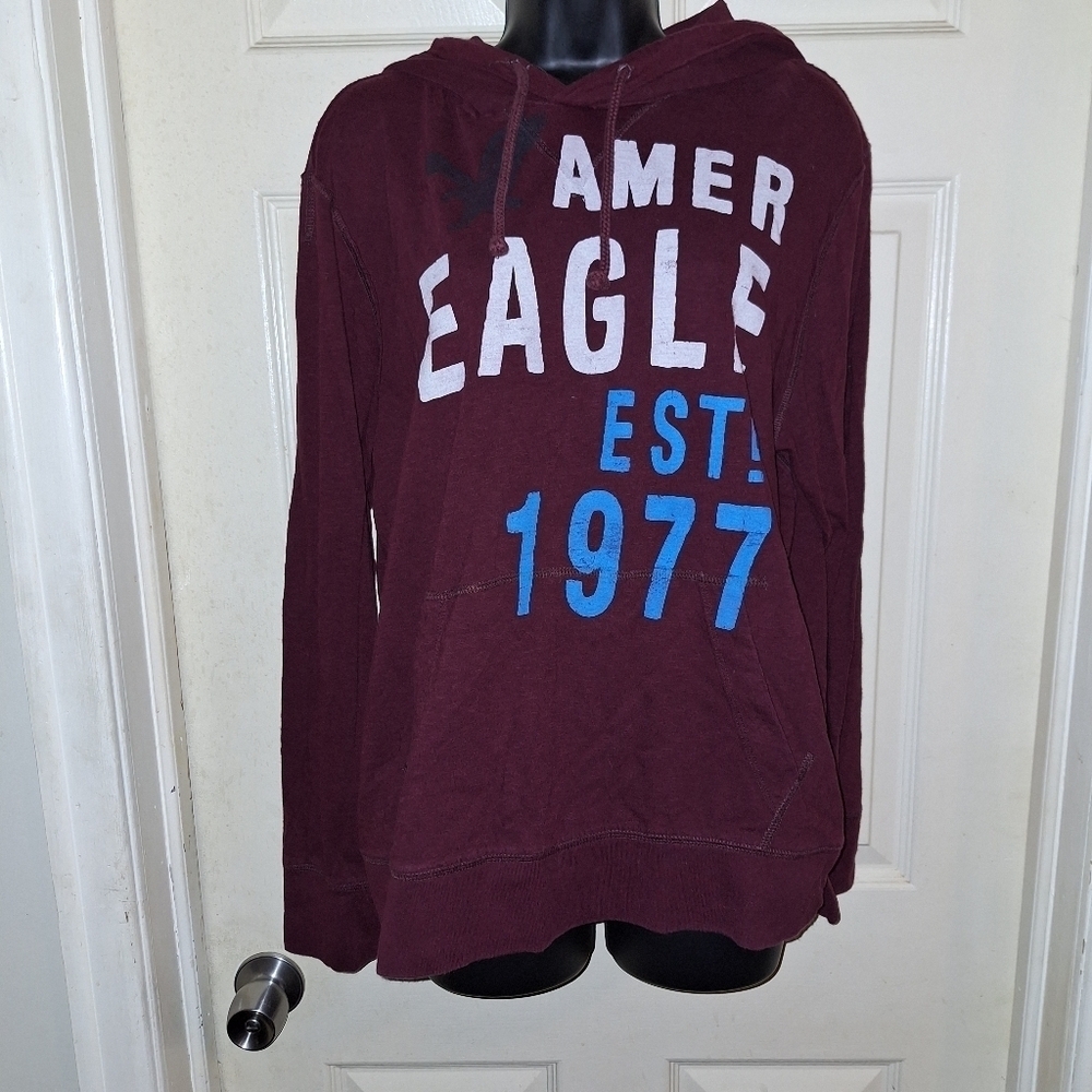 American Eagle graphic hoodie sweatshirt size large